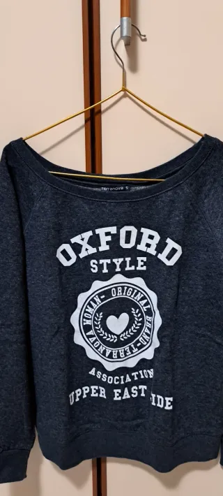 Felpa Terranova Donna Grigia S