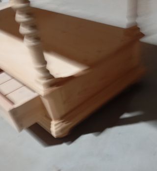 Mesa centro madera maciza 2 cajones