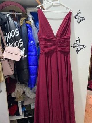 Vestido largo rojo