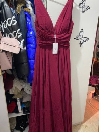 Vestido largo rojo