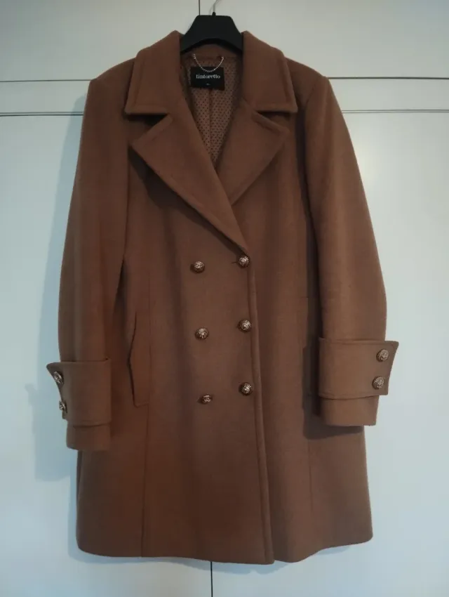 Abrigo Tintoretto Marrón Doble Botonadura