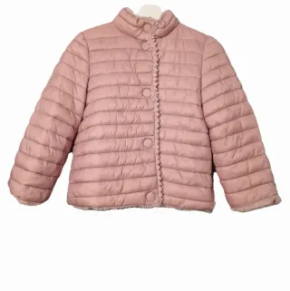 Giubbotto Rosa in Pelliccia Sintetica double face