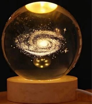 Sfera Cristallo 3D Sistema Solare Luce LED