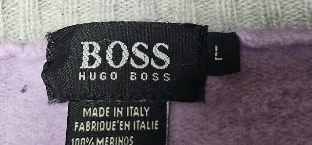 Jersey lana cuello alto morado talla M