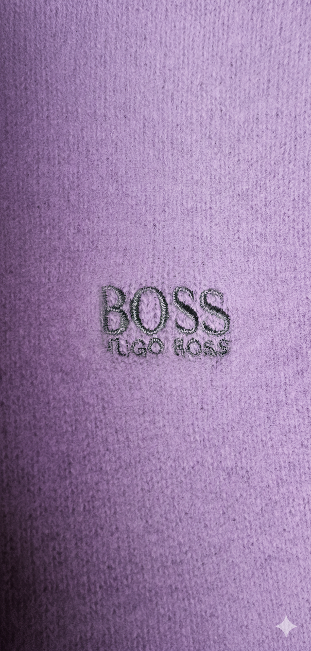 Jersey lana cuello alto morado talla M