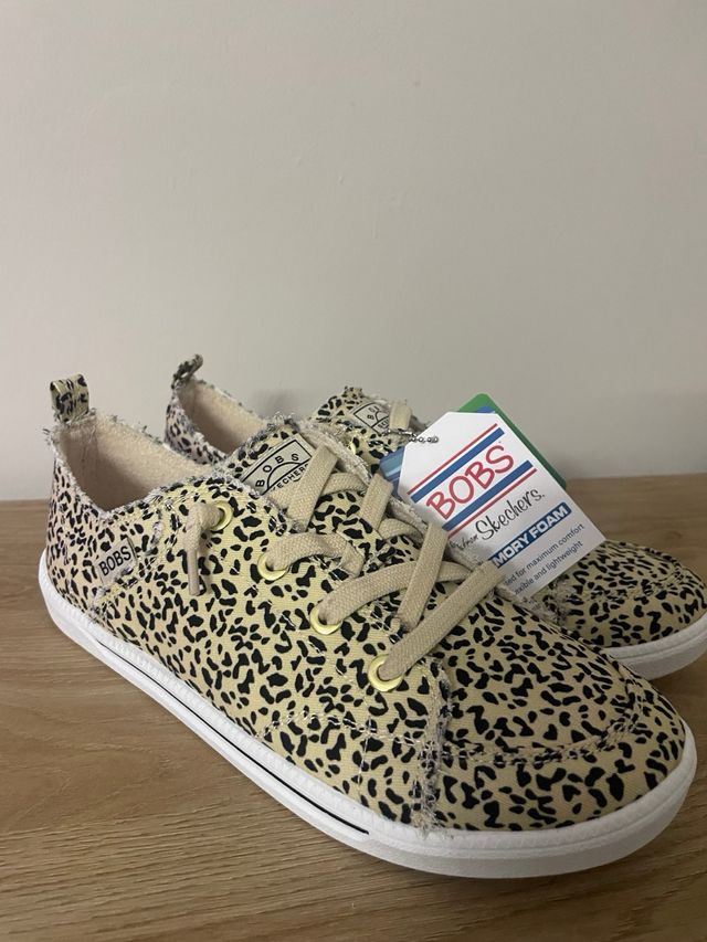 Skechers Beige/Nero Taglia 38.5