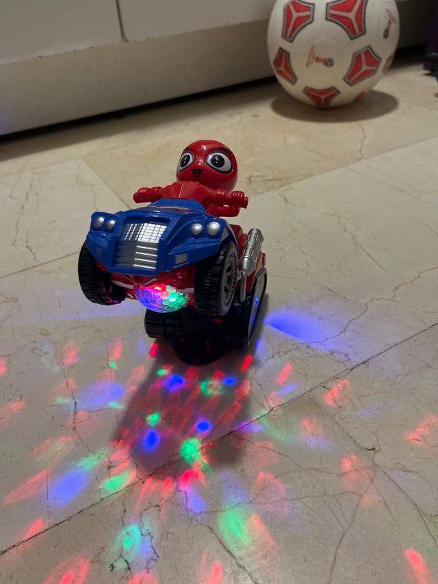 Spidy que gira y brilla con luces