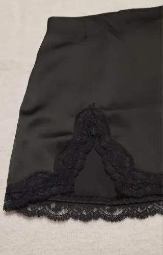 Falda Lencera Shein Encaje Negro