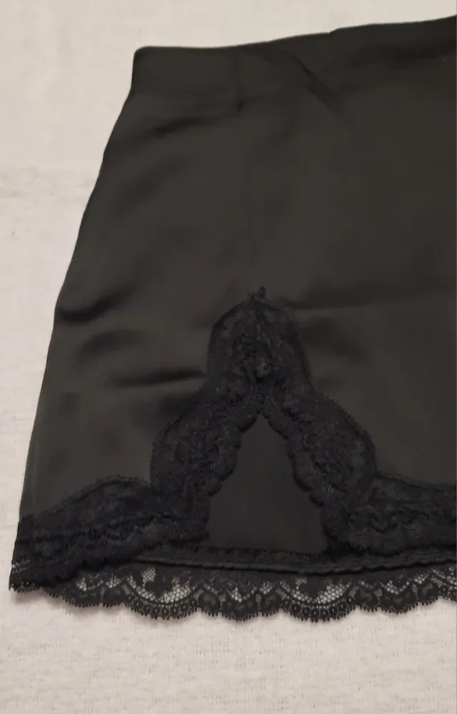 Falda Lencera Shein Encaje Negro