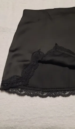 Falda Lencera Shein Encaje Negro