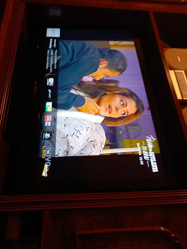 Televisor Sony Negro y Marrón