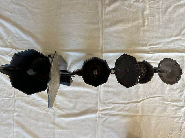 Lotto di 3 caffettiere italiane vintage