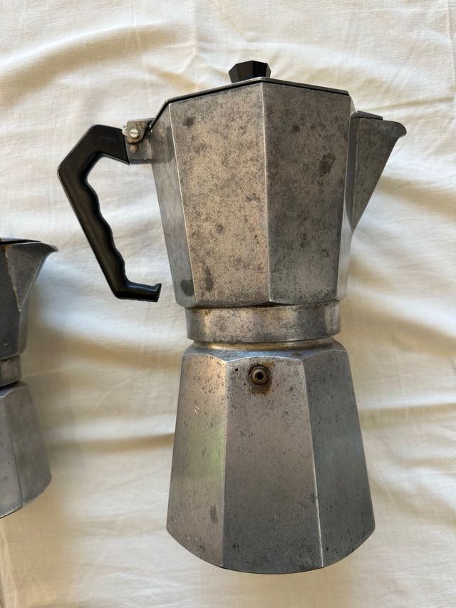 Lotto di 3 caffettiere italiane vintage