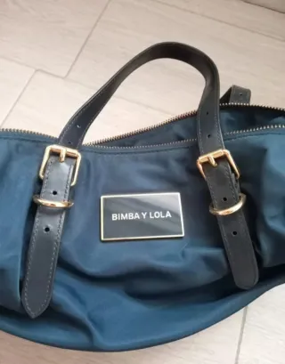 Bolso shopper Bimba&Lola color  petróleo. Poco uso
