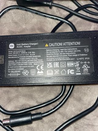 Cargador Xiaomi Scooter Eléctrico