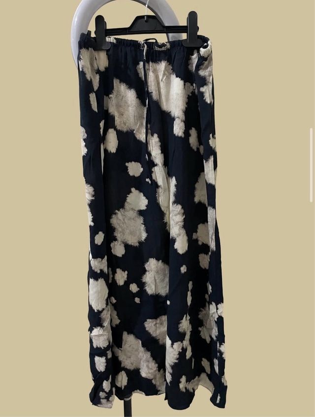 Falda larga estampada