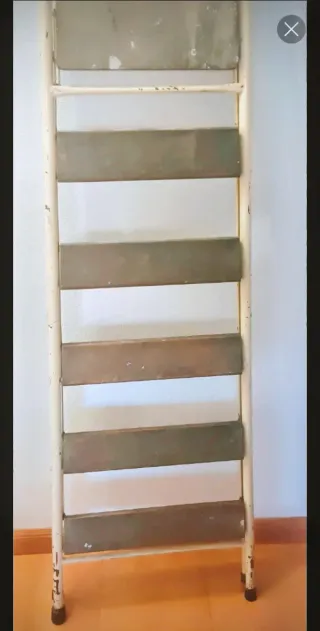 Escalera plegable metálica madera