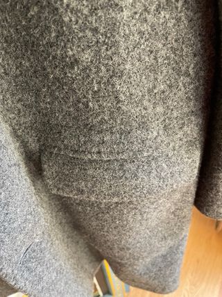 Cappotto uomo lana cotta grigio sfoderato