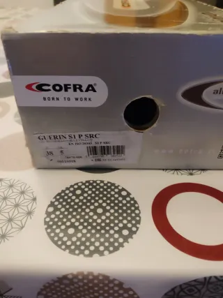 Zapatillas seguridad Cofra mujer negras y amarilla