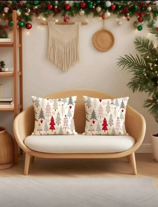 2 Capas para Almofadas de 45x45. Decoração Natalina