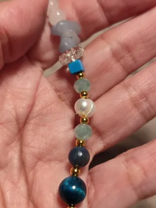 Pulsera de minerales variados