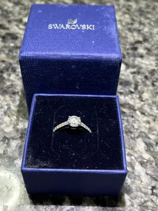 Anillo Swarovski Plata