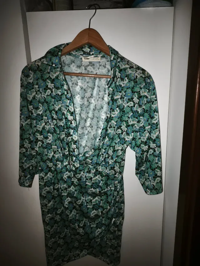 Vestito floreale verde