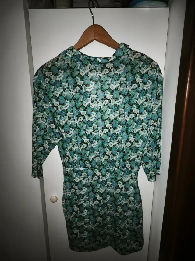 Vestito floreale verde