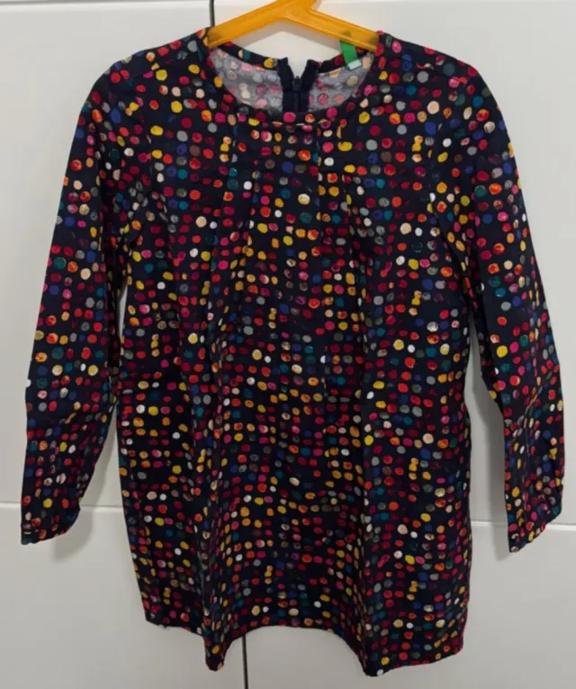 Vestido Benetton infantil 6-7 años