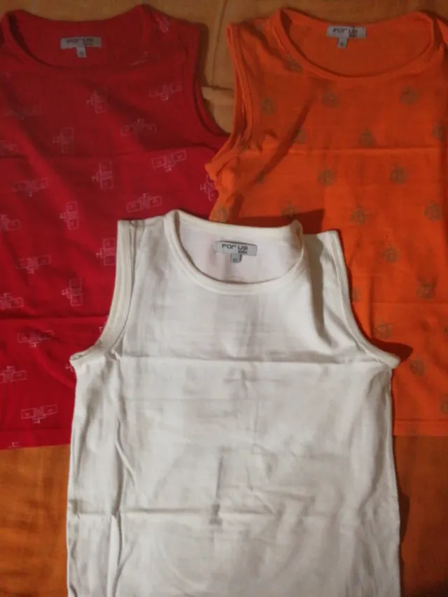 Camisetas tirantes niño Talla 10 (3 uds)