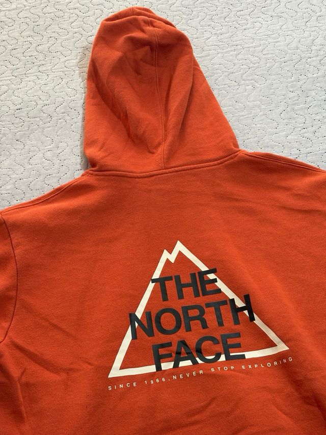 Felpa The North Face Cappuccio Arancione L unisex