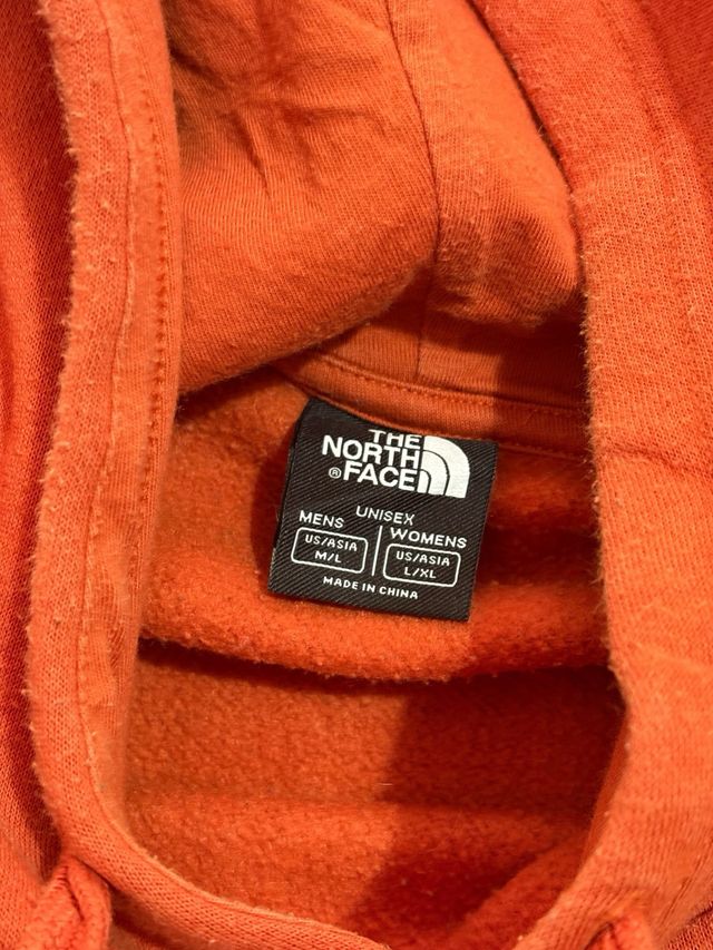 Felpa The North Face Cappuccio Arancione L unisex