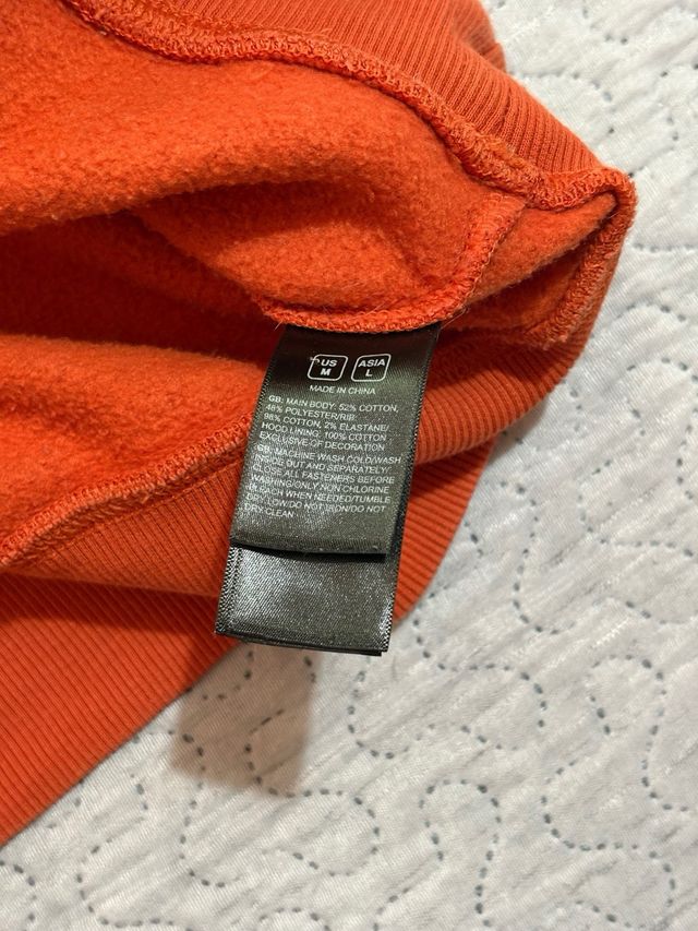 Felpa The North Face Cappuccio Arancione L unisex