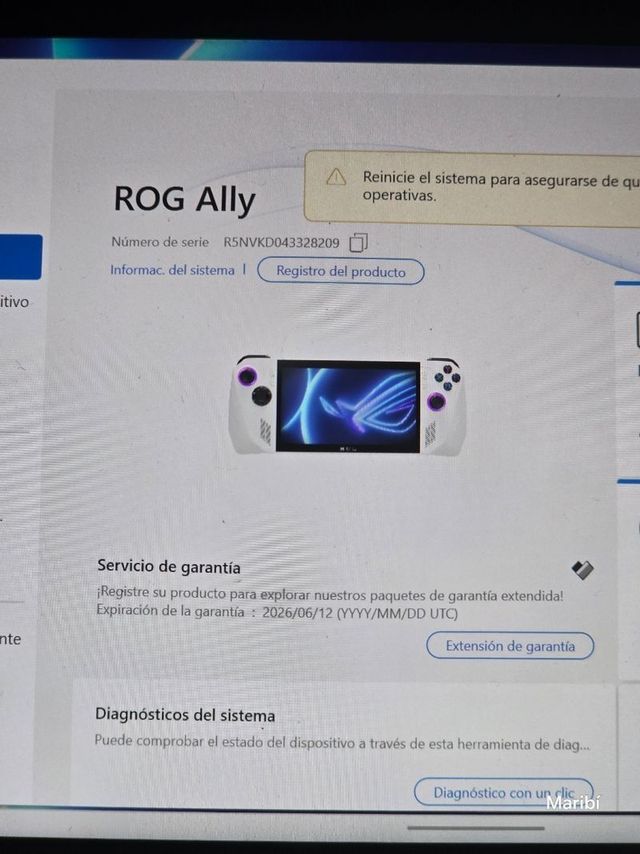 GARANTIA‼️Asus ROG Ally Z1 Extreme 512gb