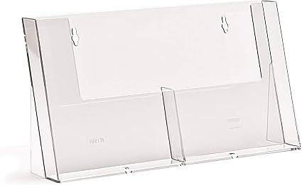 Supporto per volantini a 2 scomparti