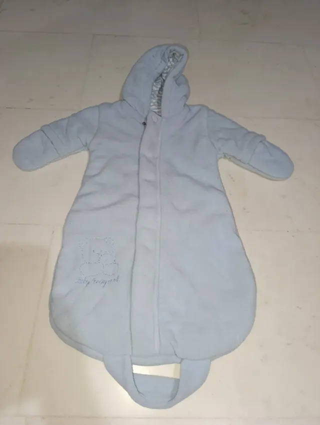 Saco bebé primera puesta azul