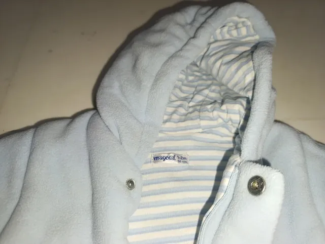 Saco bebé primera puesta azul