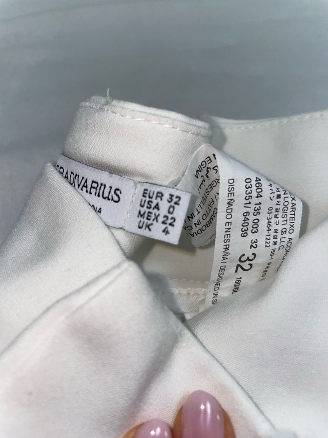 Pantalón de vestir blanco