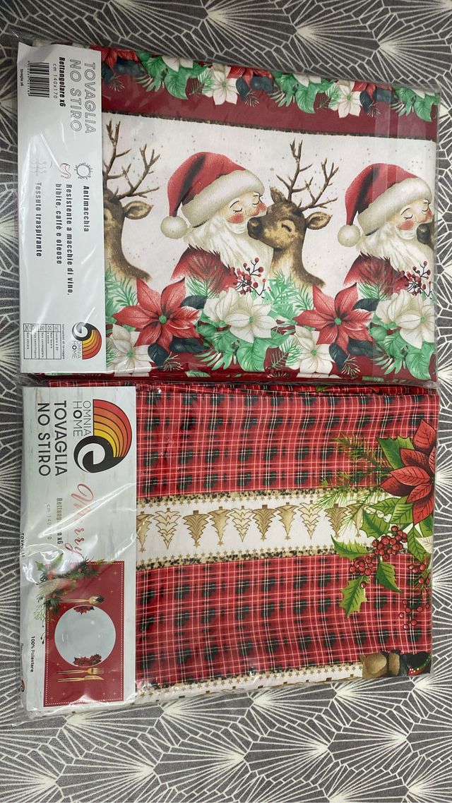 Tovaglia Natale 6 posti no stiro