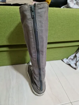 Botas Converse grises altas