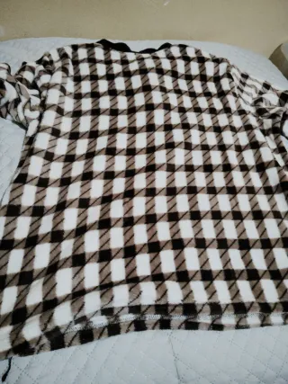 Pijama hombre cuadros manga larga fino.