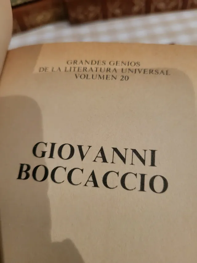 EL decameron, la madre, la divina comedia, etc
