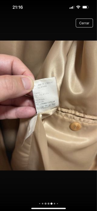 Abrigo Goldix Lujo Cálido Talla Única Beige