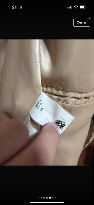 Abrigo Goldix Lujo Cálido Talla Única Beige