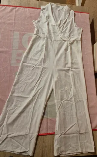 Mono pantalón blanco