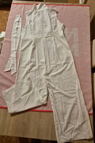 Mono pantalón blanco