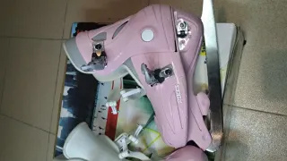 Patines de hielo rosas para niña talla  30 al 35