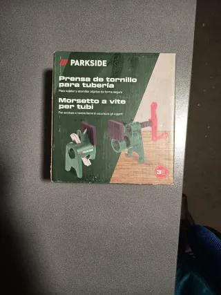 Prensa de tornillo Parkside para tubería