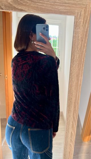 Jersey terciopelo Escolá estampado XL