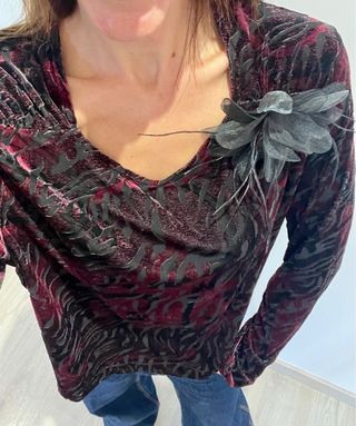 Jersey terciopelo Escolá estampado XL